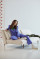Белый диван Innovation Living Unfurl Lounger 140х200 см 