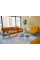 Желтый диван Innovation Living Splitback Lauge 115х210 см с подлокотниками