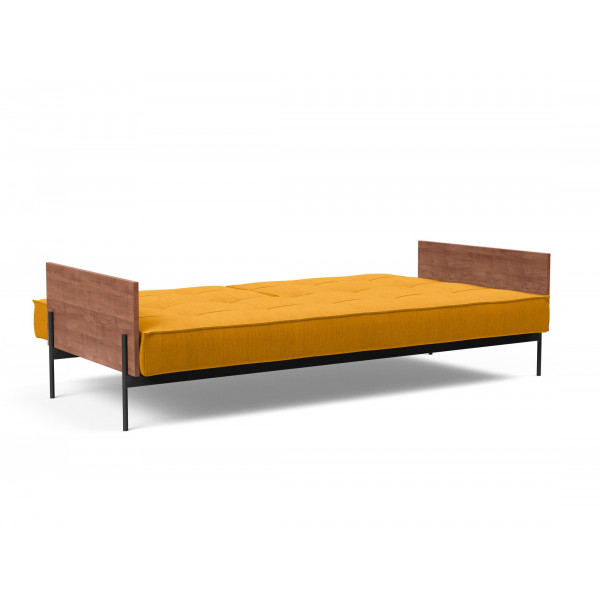 Желтый диван Innovation Living Splitback Lauge 115х210 см с подлокотниками