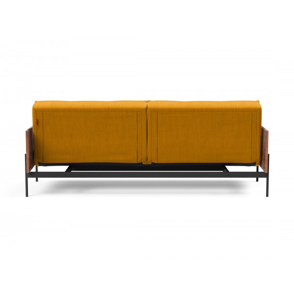 Желтый диван Innovation Living Splitback Lauge 115х210 см с подлокотниками