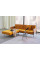 Желтый диван Innovation Living Splitback Lauge 115х210 см с подлокотниками