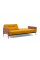 Желтый диван Innovation Living Splitback Lauge 115х210 см с подлокотниками