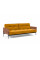 Желтый диван Innovation Living Splitback Lauge 115х210 см с подлокотниками