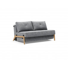Диван Innovation Living Cubed 140х200 см с дубовыми ножками серый