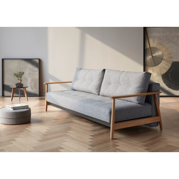Диван Innovation Living Eluma Deluxe Button 140х200 см серый