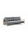 Диван Innovation Living Eluma Deluxe Button 140х200 см серый