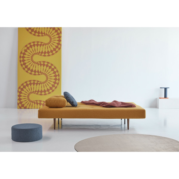 Диван Innovation Living Recast Plus желтый с тёмными ножками Styletto