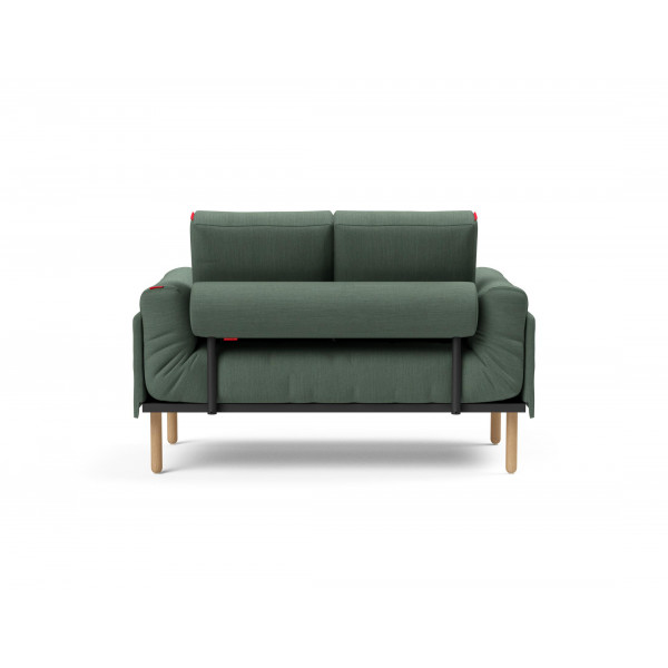 Кушетка Innovation Living Rollo 80х200 см Classic ножки Stem, зеленая