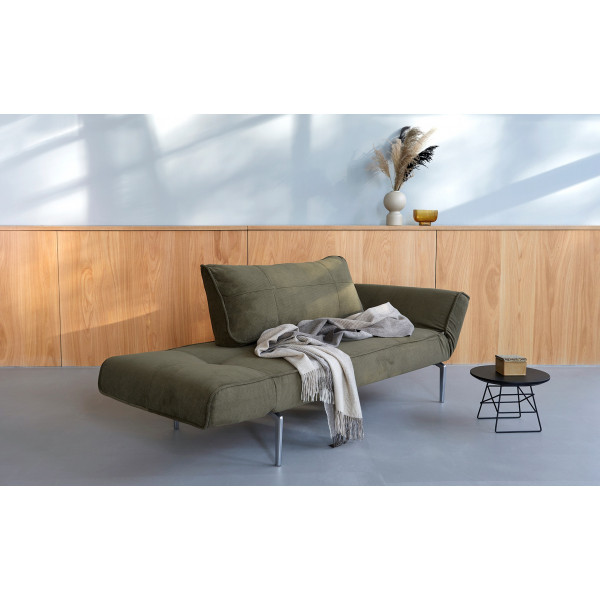 Кушетка Innovation Living Zeal 70х200 см ножки Straw, цвет темно-зеленый